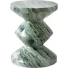 Image de POLSPOTTEN - Tabouret Zig Zag - Vert - Marbre
