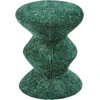 Image de POLSPOTTEN - Tabouret rembourré Zig Zag - Vert - Mousse
