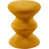 Image de POLSPOTTEN - Tabouret rembourré Zig Zag - Jaune - Mousse
