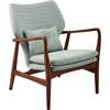 Image de Pols Potten - Fauteuil rembourré Peggy - Vert - Frêne