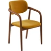 Image de Pols Potten - Fauteuil rembourré Henry - Jaune - Frêne
