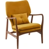 Image de Pols Potten - Fauteuil rembourré Peggy - Jaune - Frêne