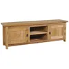 Image de vidaXL Meuble TV Teck massif 120 x 30 x 40 cm en occasion ou reconditionné