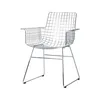 Image de HK LIVING - Fauteuil Metal wire - Argent - Acier
