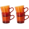 Image de HK LIVING - Tasse à café 70s glassware - Orange - Verre