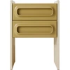 Image de HK LIVING - Table de chevet Space - Vert - MDF laqué