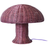 Image de HK LIVING - Lampe de table Rattan - Violet - Rotin