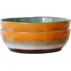 Image de HK LIVING - Assiette creuse 70s ceramics - Multicolore - Grès émaillé