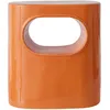 Image de HK LIVING - Table de chevet Space - Orange - Céramique émaillée