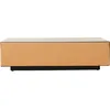 Image de HK LIVING - Table basse Mirror Block - Marron - Verre miroir