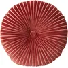 Image de HK LIVING - Coussin Round ripple - Rouge - Coton