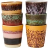 Image de HK LIVING - Tasse à café 70s ceramics - Multicolore - Grès émaillé