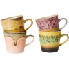 Image de HK LIVING - Tasse à café 70s ceramics - Multicolore - Grès émaillé