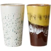 Image de HK LIVING - Mug 70s ceramics - Multicolore - Grès émaillé