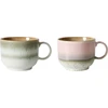 Image de HK LIVING - Tasse à thé 70s ceramics - Multicolore - Grès émaillé