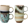 Image de HK LIVING - Tasse à café 70s ceramics - Multicolore - Grès émaillé