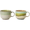 Image de HK LIVING - Tasse à thé 70s ceramics - Multicolore - Grès émaillé