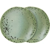Image de HK LIVING - Assiette à dessert 70s ceramics - Vert - Grès émaillé