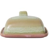 Image de HK LIVING - Beurrier 70s ceramics - Rose - Grès émaillé