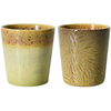 Image de HK LIVING - Tasse à café 70s ceramics - Jaune - Grès émaillé