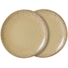 Image de HK LIVING - Assiette à dessert 70s ceramics - Beige - Grès émaillé