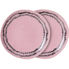 Image de HK LIVING - Assiette à dessert 70s ceramics - Rose - Grès émaillé