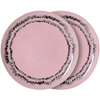 Image de HK LIVING - Assiette à dessert 70s ceramics - Rose - Grès émaillé