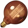 Image de Ampoule à filament de carbone Globe | Grande douille E27 | 40W 125mm Or