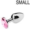 Image de Plug Bijou Strass rose - Small 6.5 x 2.7 cm