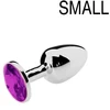 Image de Plug Bijou Strass Violet - Small 6.5 x 2.7 cm