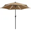 Image de Parasol avec LED et mât aluminium vidaXL Gris 300x240 cm 47363