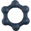 Image de Anneau pénien avec boules Métal HEXAGONE Noir