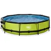 Image de Piscine avec pompe filtrante et dôme enfant Exit Toys Lime 360 x 76 cm Vert TU 30.32.12.40
