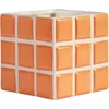 Image de & klevering - Pot de fleurs Tile - Orange - Céramique