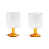 Image de & klevering - Verre à vin Twirl - Orange - Verre