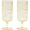 Image de & klevering - Flûte à champagne Trunk - Jaune - Verre