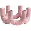 Image de & klevering - Chandelier Churros - Rose - Céramique