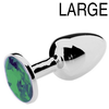 Image de Plug Bijou JEWEL Vert 8 x 4 cm