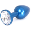 Image de Plug Bijou Anal Alu GEM LIGHT 6 x 2.8 cm Bleu