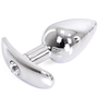 Image de Plug Bijou Anal avec Base arrondie CURVE 6 x 2.8 cm - Bijou transparent