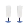 Image de & klevering - Flûte à champagne Mingle - Bleu - Verre