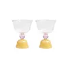 Image de & klevering - Verre à vin Tulip - Jaune - Verre