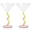 Image de & klevering - Coupe à champagne Marin - Multicolore - Verre