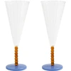 Image de & klevering - Flûte à champagne Marin - Multicolore - Verre