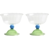 Image de & klevering - Coupe Tulip - Vert - Verre borosilicaté