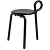 Image de & klevering - Tabouret LASSO - Noir - Métal