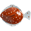 Image de & klevering - Plat de service PLAICE - Marron - Grès
