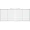 Image de Panier à gabions arqués fer galvanisé vidaXL (x15) Argenté 400x50x160/180 cm 3147044