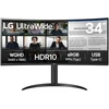 Image de LG 34WR50QK-B, 86,4 cm (34'), 3440 x 1440 pixels, Wide Quad HD, 5 ms, Noir