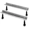 Image de Pieds pour baignoires et receveurs - Blanc - 2 pièces - Hauteur réglable de 130 mm à 210 mm